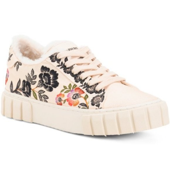 New FARM RIO Made In Brazil Romantic Platform Sneakers  794NT - Picture 3 of 4